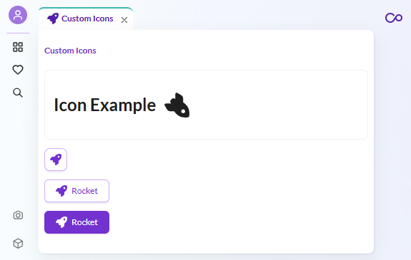 Custom Icons Example