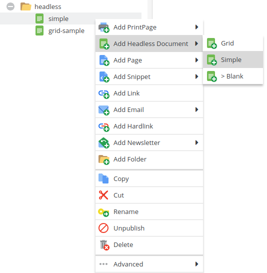 Headless Documents | Pimcore Development Documentation