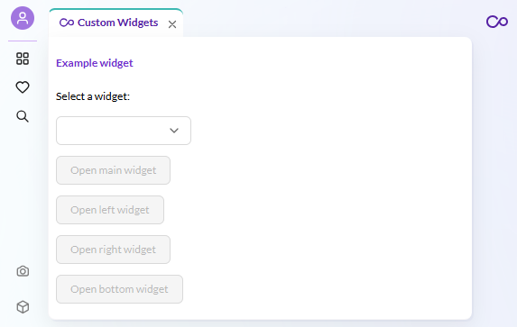 Widget Manager Example